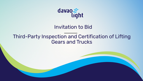 INVITATION TO BID: Third-Party Inspection and Certification of Lifting Gears and Trucks