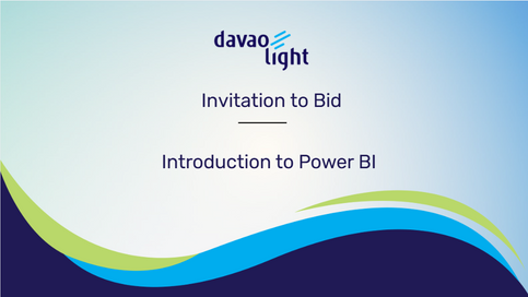 INVITATION TO BID: INTRODUCTION TO POWER BI