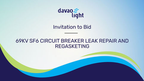 INVITATION TO BID: 69kV SF6 Circuit Breaker Leak Repair and Regasketing