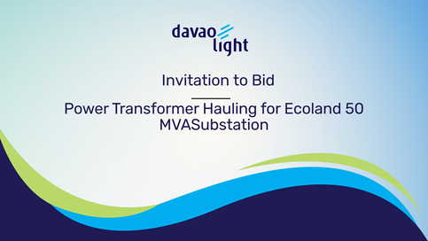 INVITATION TO BID: POWER TRANSFORMER HAUILING FOR ECOLAND 50 MVA SUBSTATION