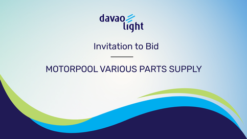 INVITATION TO BID: MOTORPOOL VARIOUS PARTS SUPPLY