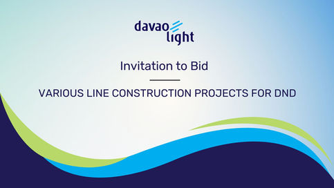 INVITATION TO BID: VARIOUS LINE CONSTRUCTION PROJECTS FOR DND