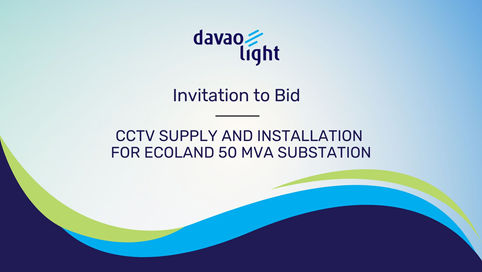 INVITATION TO BID - CCTV SUPPLY AND INSTALLATION FOR ECOLAND 50 MVA SUBSTATION