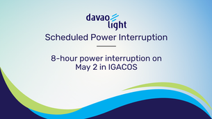 8-hour power interruption on May 2 in IGACOS