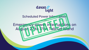 Emergency power interruptions on August 27 to 31 in Talicud Island