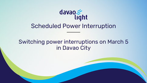 Switching power interruptions on March 5 in Davao City