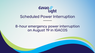 8-hour emergency power interruption on August 19 in IGACOS