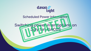 UPDATED: Switching power interruptions on July 1 in IGACOS