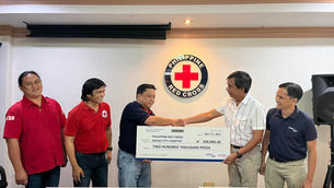 Red Cross Davao Receives Financial Assistance for its Humanitarian Programs