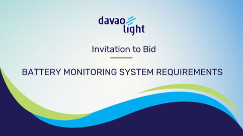 INVITATION TO BID: BATTERY MONITORING SYSTEM REQUIREMENTS