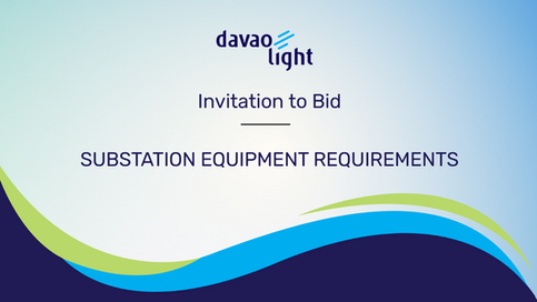 INVITATION TO BID: SUBSTATION EQUIPMENT REQUIREMENTS